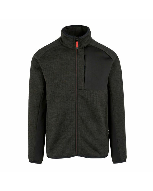 Black Regatta Shorston men's fleece lining jacket, suitable for outdoor activities like camping and hiking, shown on a model.