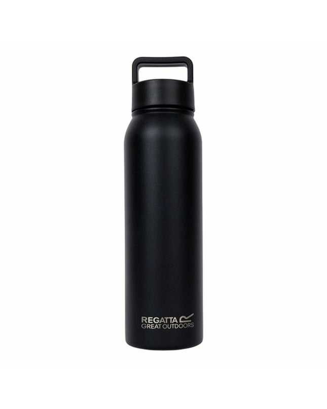 Regatta Waterfles RCE555-800 in zwart, 600 ml, suitable for outdoor activities and camping, made of durable plastic.