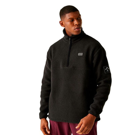 Dare 2b men's fleece lining Twin Tip1/2Fle in black, designed for outdoor activities and camping warmth.