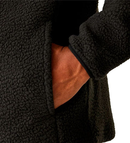 Dare 2b men's fleece lining Twin Tip1/2Fle in black, suitable for outdoor camping and hiking activities.