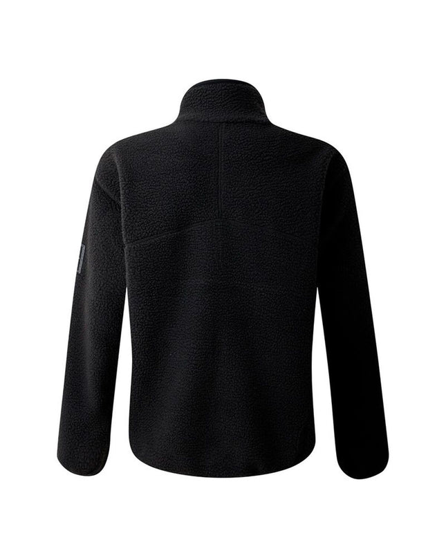 Close-up of black Dare 2b Slide Out Fleece lining, showing soft, warm fleece material for outdoor and camping use.