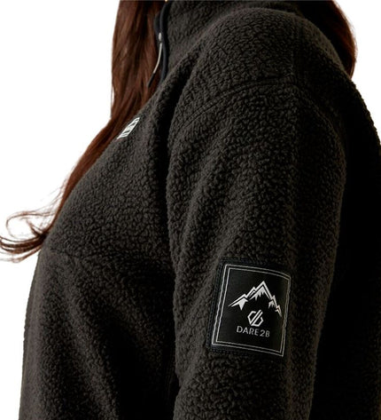 Dare 2b Slide Out fleece lining, black, women’s outdoor and camping footwear interior with soft fleece material.