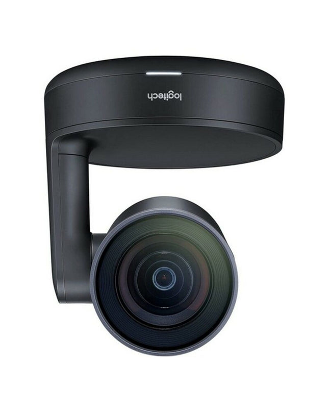 Logitech 960-001227 4K webcam with USB-C port, featuring adjustable lens and built-in microphone for high-quality video calls