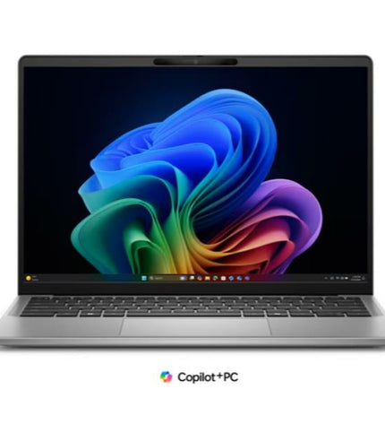 Dell Latitude 7455 14-inch laptop with QWERTY Spanish keyboard, 16GB RAM and 512GB SSD showing the open laptop with keyboard and screen.