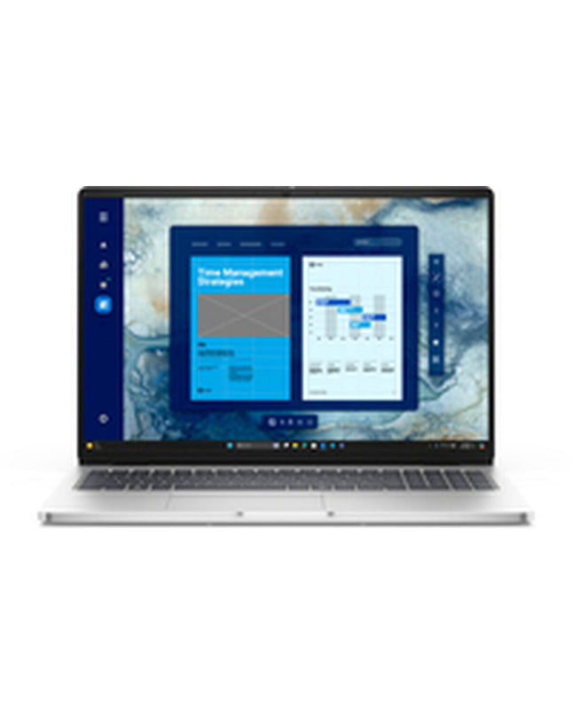 Dell VV6H6 16-inch laptop with 1TB SSD and Qwerty Spanish keyboard, shown with open screen and keyboard layout.