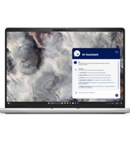 Dell Pro 16 Plus laptop with 16-inch display, 32GB RAM, 1TB SSD, Qwerty Spanish keyboard, sleek design.