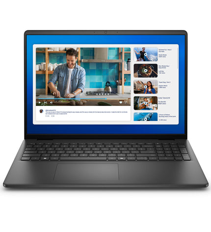 Dell DC16250 C7-150U 16" laptop with Intel Core Ultra 7, 16GB RAM, 1TB SSD, QWERTY Spanish keyboard.