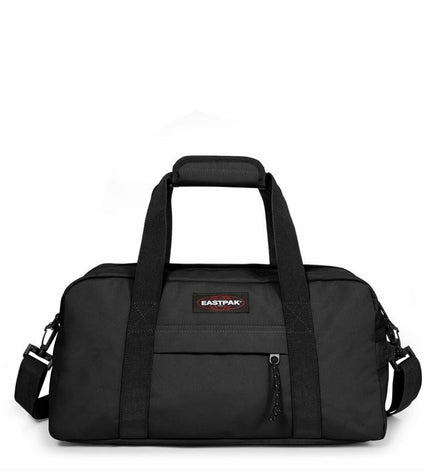 Eastpak sport and outdoor bag in black, designed for fans, featuring a spacious main compartment and durable material.