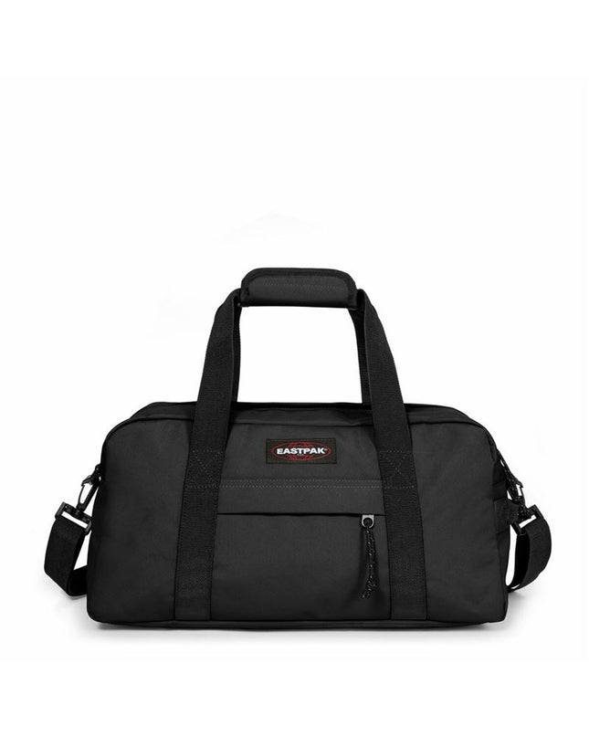 Eastpak sport and outdoor bag in black, designed for fans, featuring a spacious main compartment and durable material.