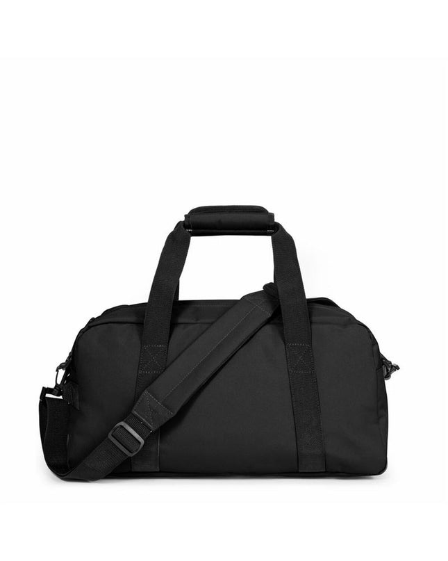Black Eastpak sports and outdoor duffel bag, one size, with sturdy handles and zippered main compartment.