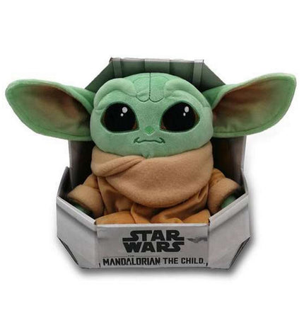 Soft Star Wars Baby Yoda plush toy, 25 cm, cuddly green plush figure from the Star Wars universe, perfect for children and collectors.