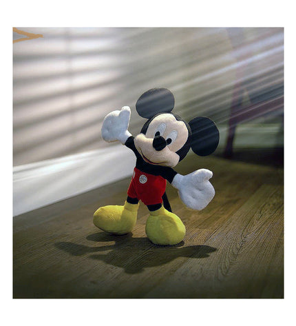 Soft plush Mickey Mouse toy, 35 cm tall, by Plushe Beest, featuring classic Disney character in a cuddly design.