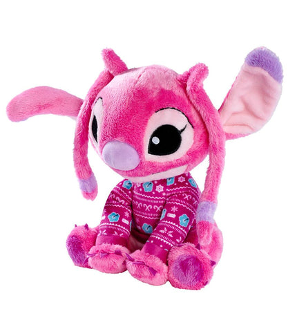 Soft pink Stitch Stitch Angel plush toy, 25 cm, cuddly stuffed animal from Stitch brand in playful design.