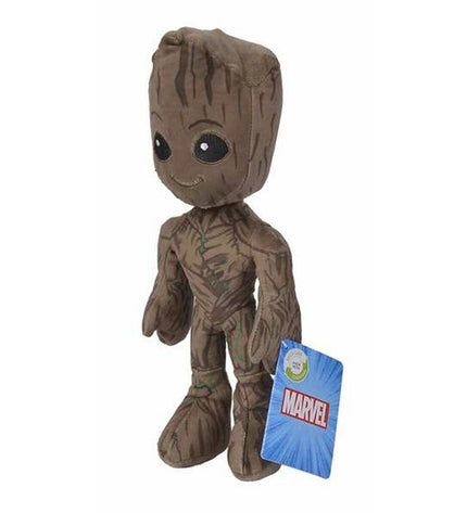 Soft Marvel Groot plush toy, 25 cm, featuring detailed Groot character from Marvel's Guardians of the Galaxy, perfect for cuddling.