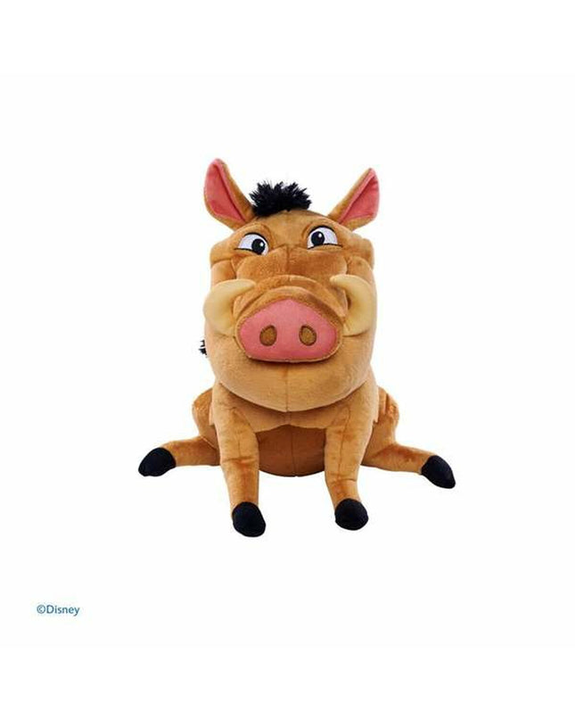 Soft plush Pumba toy from The Lion King, 25 cm, brown, ideal for children as cuddly stuffed animal.