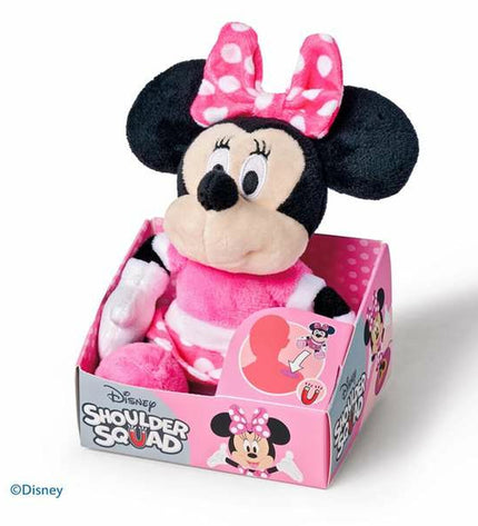 Soft Smoby Minnie plush toy, 12 cm, featuring a cute cartoon character with colorful details, perfect for children.