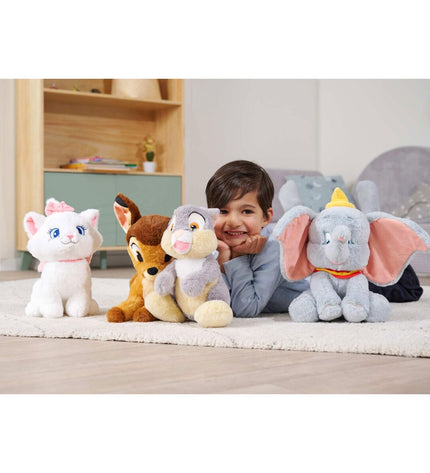 Soft gray Smoby plush toy, cuddly stuffed animal for children, part of Smoby's speelgoed en games collection.