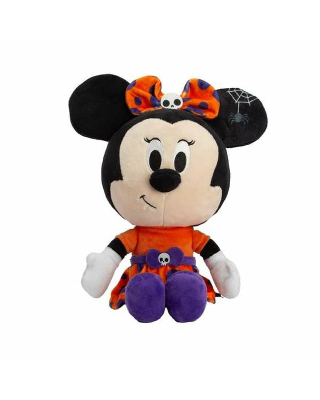 Soft Smoby Minnie plush toy, 25 cm, featuring colorful fabric and embroidered details, designed for children’s play and cuddling.