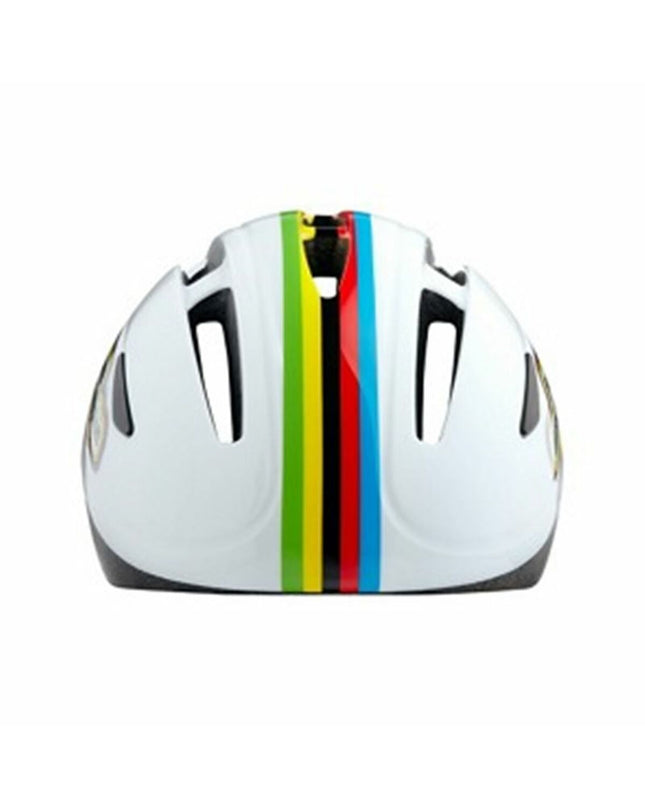 Lazer adult bike helmet in white with adjustable straps, designed for cycling, size 46-52 cm, suitable for sport and outdoor riding.