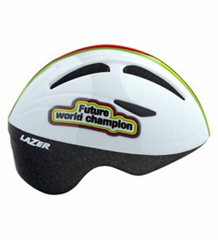 Lazer adult bike helmet in white with adjustable straps, designed for cycling and outdoor sports, size 46-52 cm.