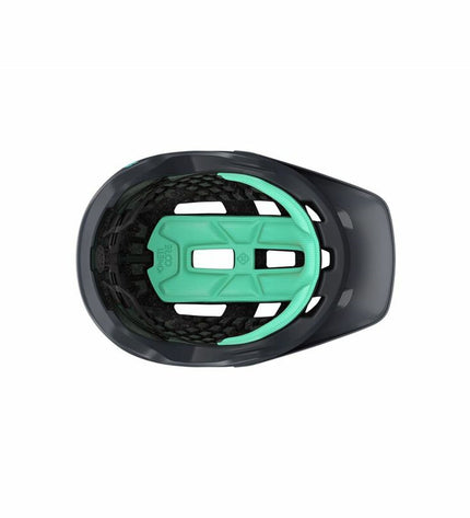 Lazer Coyote KinetiCore adult sport and outdoor bike helmet in dark green, designed for cycling safety and comfort.