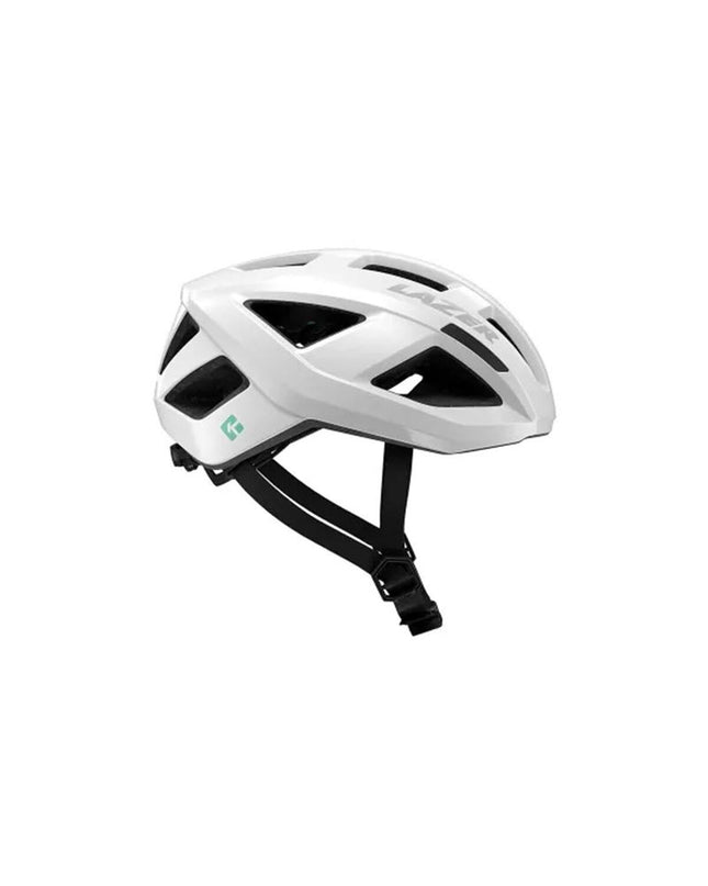 White Lazer Tonic KC CE-CPSC adult bike helmet with ventilation, 56 cm, designed for cycling and outdoor sports.