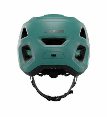 Blue Lazer Lupo Kineticore adult bike helmet, sport outdoor cycling gear, one size 55-61 cm, shown on a model.