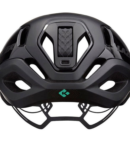 Black Lazer Vento adult bike helmet for cycling, featuring sport and outdoor design with CE and CPSC safety certifications.