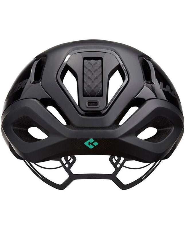 Black Lazer Vento adult bike helmet for cycling, featuring sport and outdoor design with CE and CPSC safety certifications.