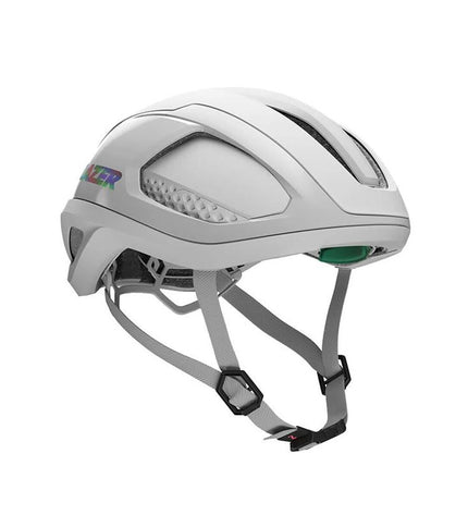 Lazer Vento KC CE-CPSC adult white bike helmet for cycling and outdoor sports, with ventilation and adjustable straps.