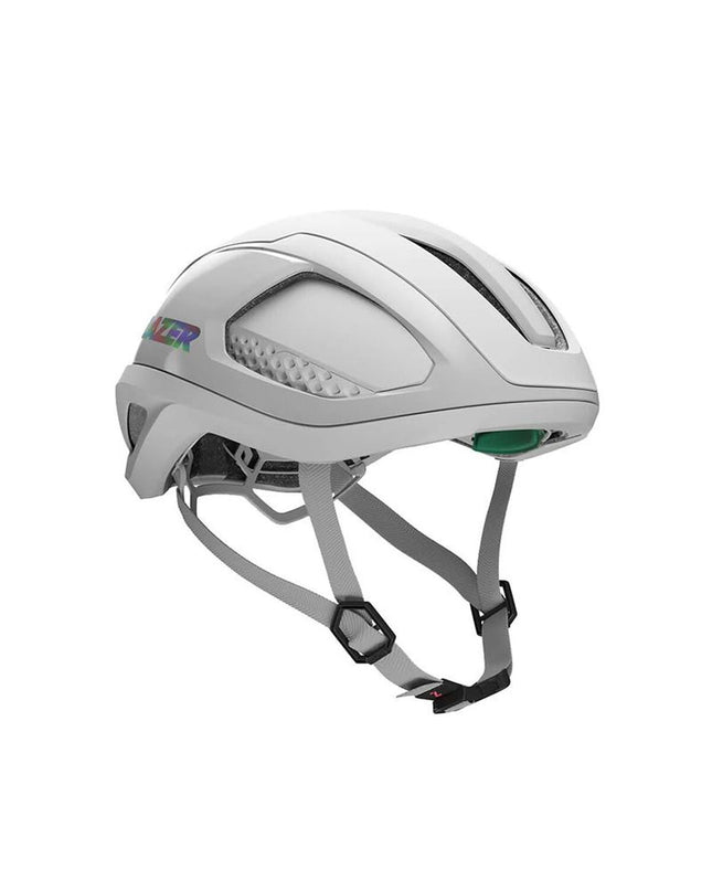 Lazer Vento KC CE-CPSC adult white bike helmet for cycling and outdoor sports, with ventilation and adjustable straps.