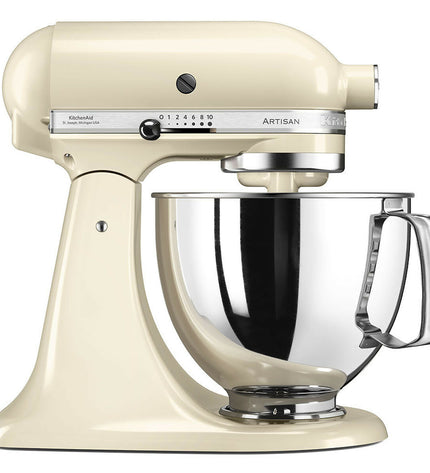 KitchenAid 5KSM125EAC food processor in black with 4.8L capacity and 300W motor, ideal for home cooking and food prep.