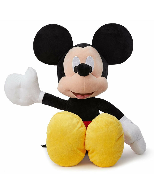 Soft Mickey Mouse plush toy, 120 cm tall, from Disney, with detailed facial features and classic Mickey design.
