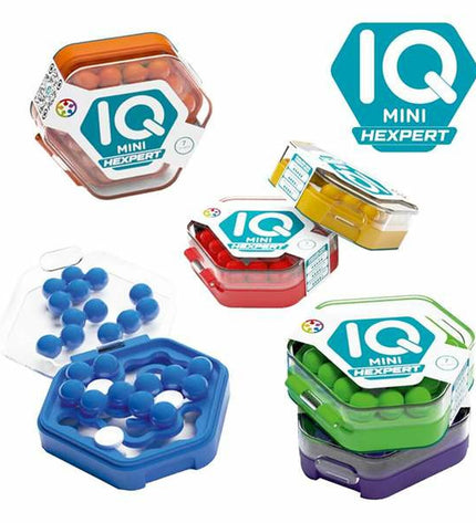 Lúdilo IQ Mini educational game toy with colorful cards and game pieces for children, promoting learning and fun.