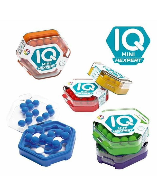 Lúdilo IQ Mini educational game toy with colorful cards and game pieces for children, promoting learning and fun.