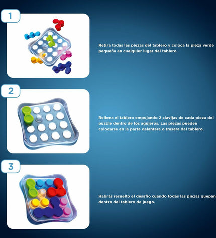 Colorful Puzzel Lúdilo brain teaser puzzle from Lúdilo, featuring interlocking pieces and vibrant design for cognitive fun.