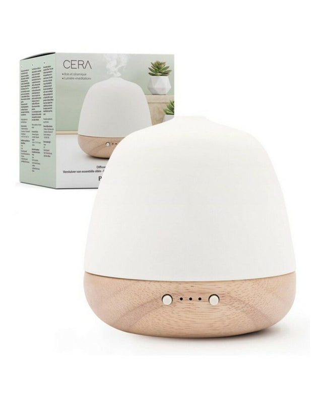 Pranarôm ceramic ultrasonic essential oil diffuser with 180 ml capacity, ideal for home and kitchen decor.