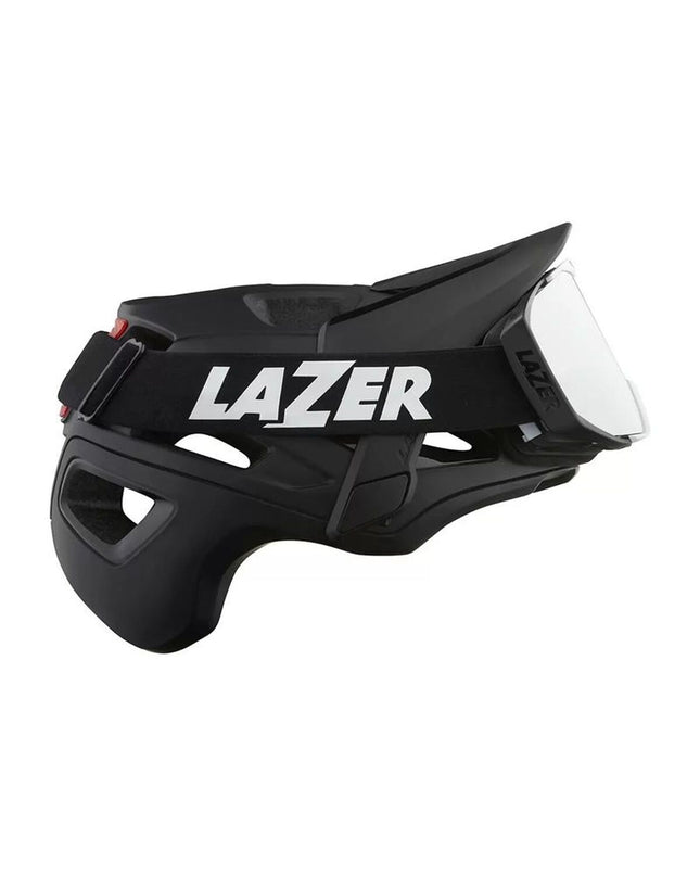 Black Lazer Jackal MIPS adult bike helmet for cycling, featuring sport and outdoor design with safety features.