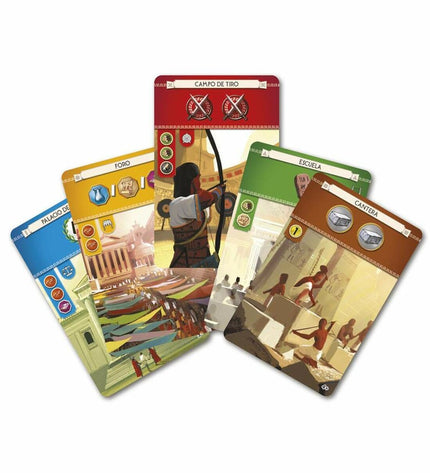 BigBuy Fun 7 Wonders Spanish board game for kids, featuring colorful game pieces and a vibrant game box.