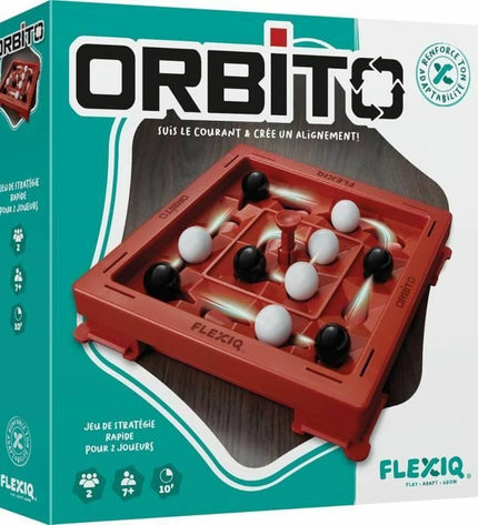Asmodee Orbito board game with colorful game pieces and packaging, ideal for family fun and strategic gameplay.