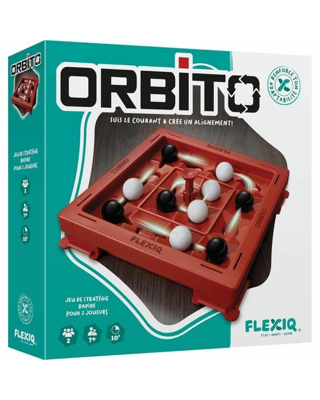 Asmodee Orbito board game with colorful game pieces and packaging, ideal for family fun and strategic gameplay.