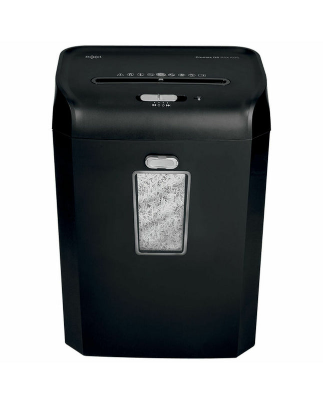 Rexel Promax QS RSX1035 paper shredder for office use with compact design and metal construction, ideal for document security.