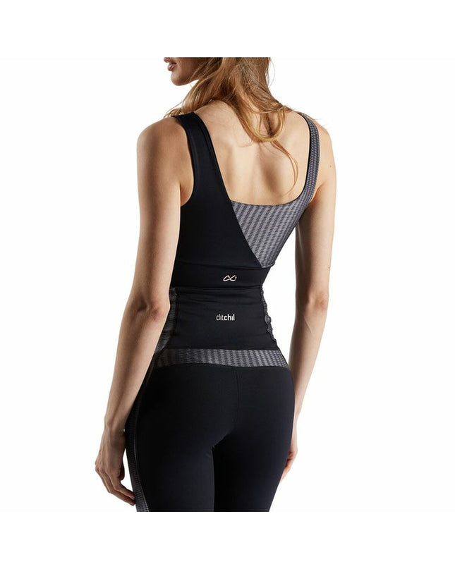 Dames sporttopje for outdoor cycling by Ditchil, black sport and outdoor wear, lightweight and breathable for women.