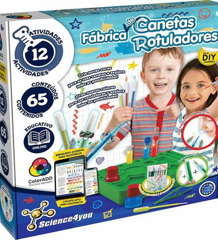 Science4you educational game for kids featuring colorful science-themed components and playful learning accessories.