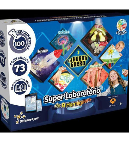 Educational game El Hormiguero toy showing colorful game pieces and packaging for children’s learning and fun.