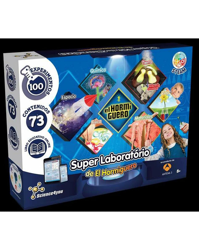 Educational game El Hormiguero toy showing colorful game pieces and packaging for children’s learning and fun.
