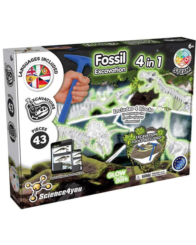 Science4you educational science game toy with colorful lab accessories and test tubes for kids' science experiments.