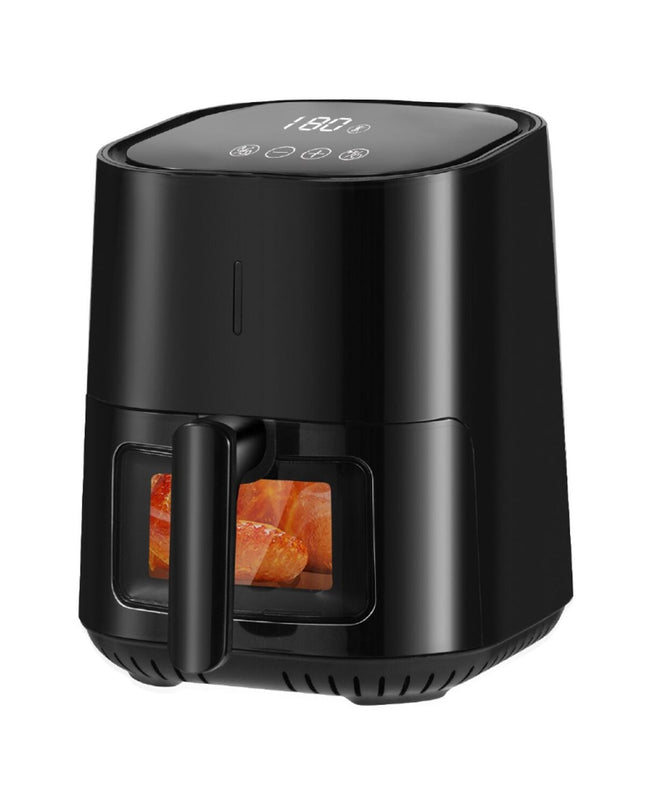 Silver Electronics IP390ATL air fryer in silver with 4-liter capacity, compact kitchen appliance for healthy frying.