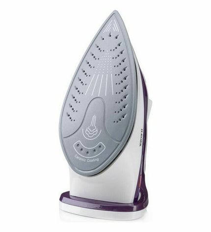 Haeger Pro Glider 2600W steam iron with ergonomic handle and steam control for efficient clothing ironing.