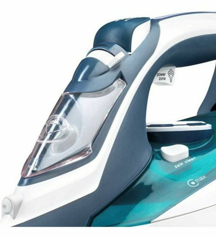 Haeger SI-280.014A 2800W stainless steel steam iron with ergonomic handle and adjustable steam control for household ironing.